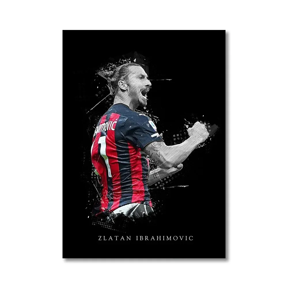 NONE Modric Zlatan Football Star Kunstposter, beliebte Figurenmalerei, Wandkunst, Leinwandgemälde für Wohnzimmer, Heimdekoration 3