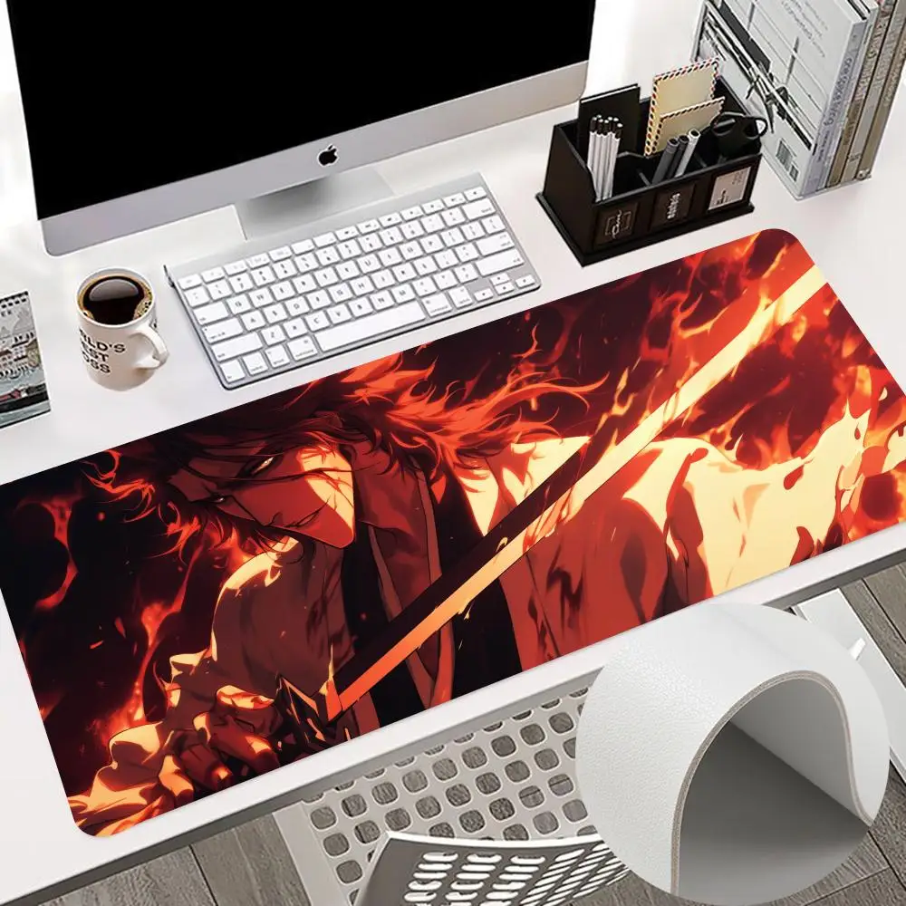 

B-BLEACH desk decor Mouse Pad 900x400mm Keyboard PC Desk Pads HD Printing Computer Double Sided Leather Non-slip PU Mouse Pads