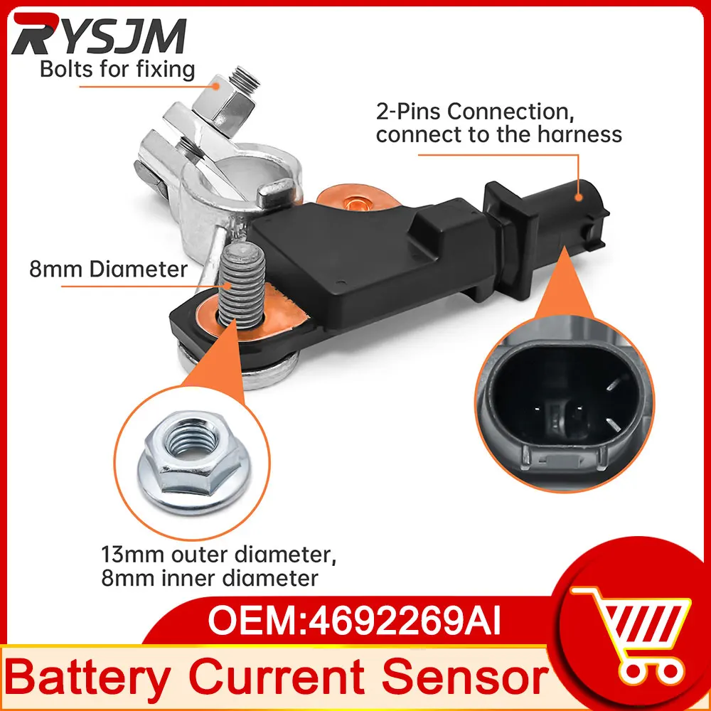 استبدال البطارية الحالية الاستشعار ، الجهد ودرجة الحرارة الاستشعار ، يصلح ل جيب ، AD # 4692269AI ، 38920-TR0-A02 ، 4692269AI #1