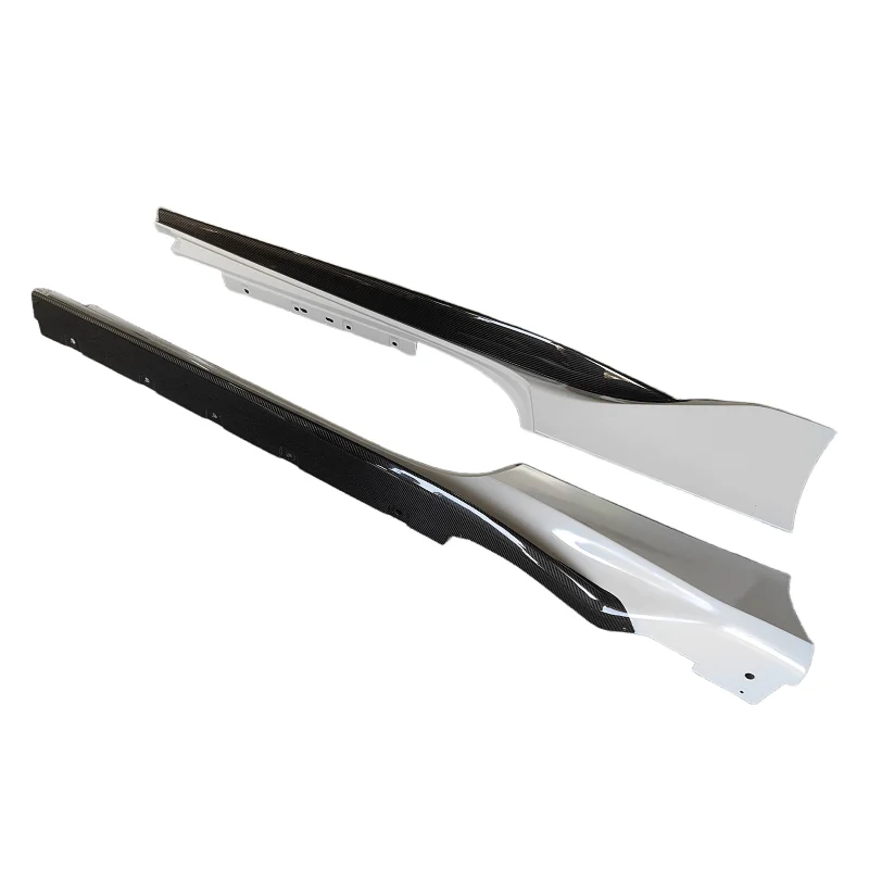

Used for 2019+ Ferrari 488 GTB Spider Upgrade to Pista Style Semi Carbon Fiber Side Skirt Body Kit