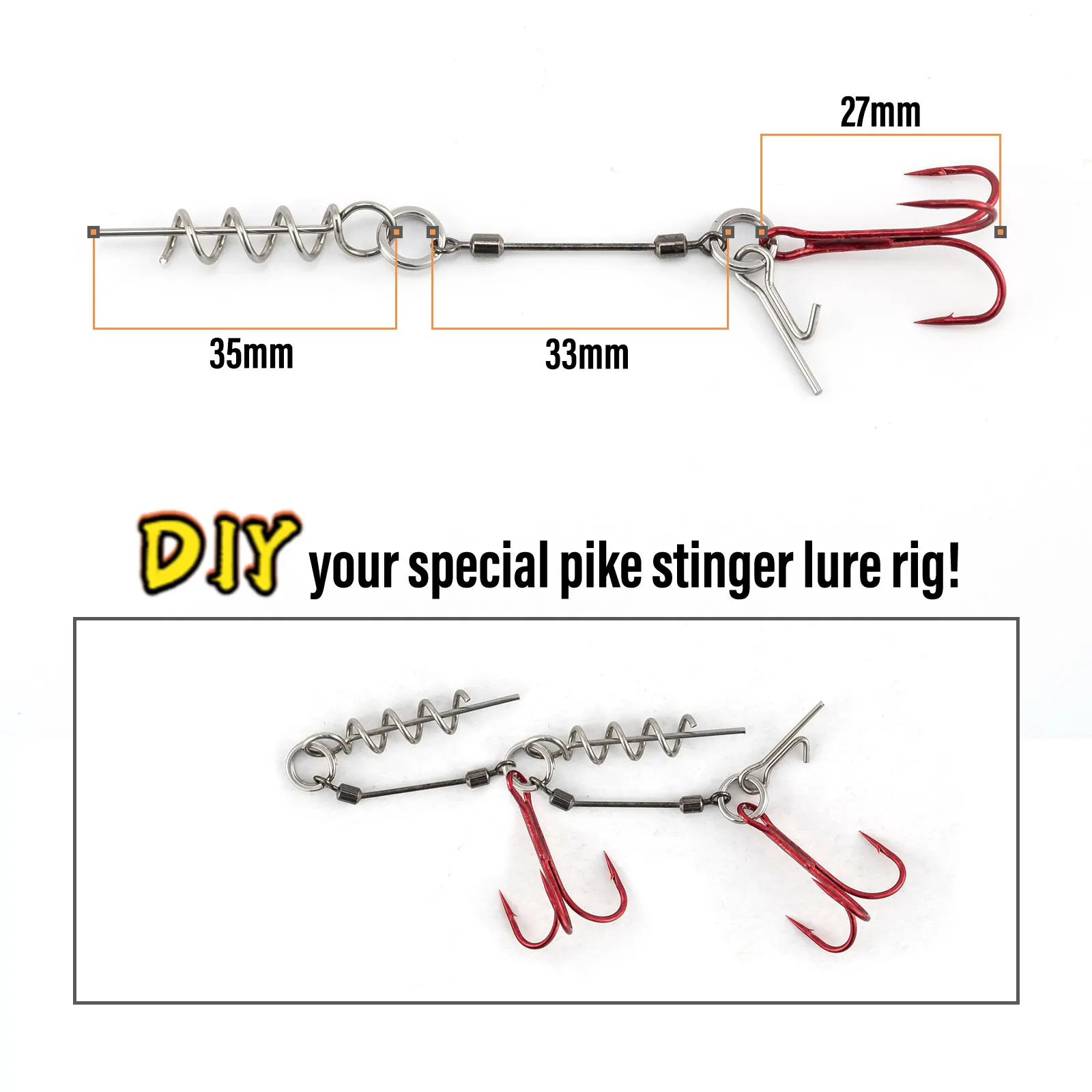 Angelzubehr 100 Stck 100 Stck Angelkder Verbindungsstift Nadel 304  Edelstahl 19x5mm - Spike Hook Pins