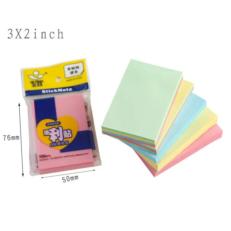 Office Stationery Small  Note Stock Student Note Book Can Be Torn Creative Cute Note Index Note Paper