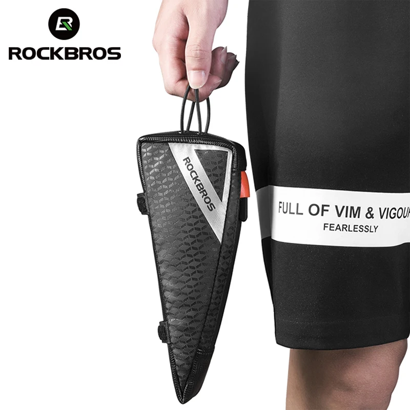 ROCKBROS  Road Bicycle Triathlon Bag Top Tube Mini Double fixed Bag Bike Beam Bag Competition Triangle Portable Storage Bag