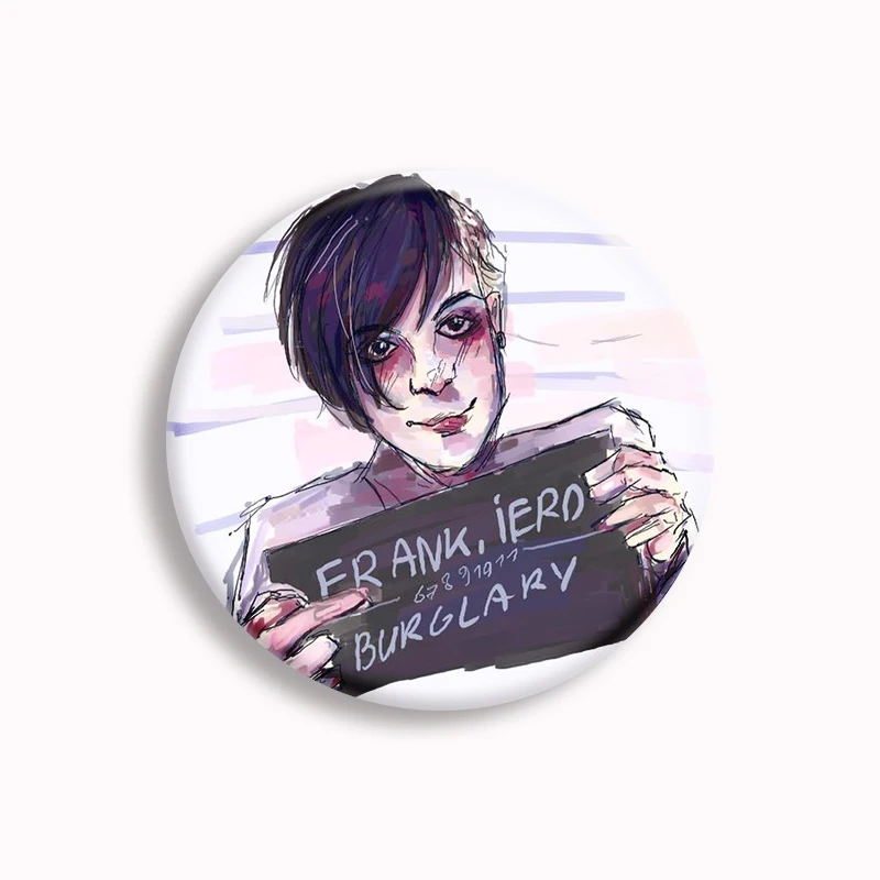 Rock Band My Chemical Romance Button Pin I Love Mcr Dead Hip Hop Punk Brooch Badge Gothic Bag Y2k Accessories Fans Collect Gift