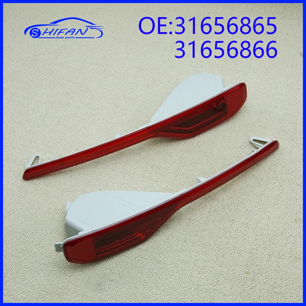 31656865 31656866 Rear Bumper Reflector Plate Brake Taillight Reflector Without Bulb For Volvo XC40 2018-2023 Car Accessories