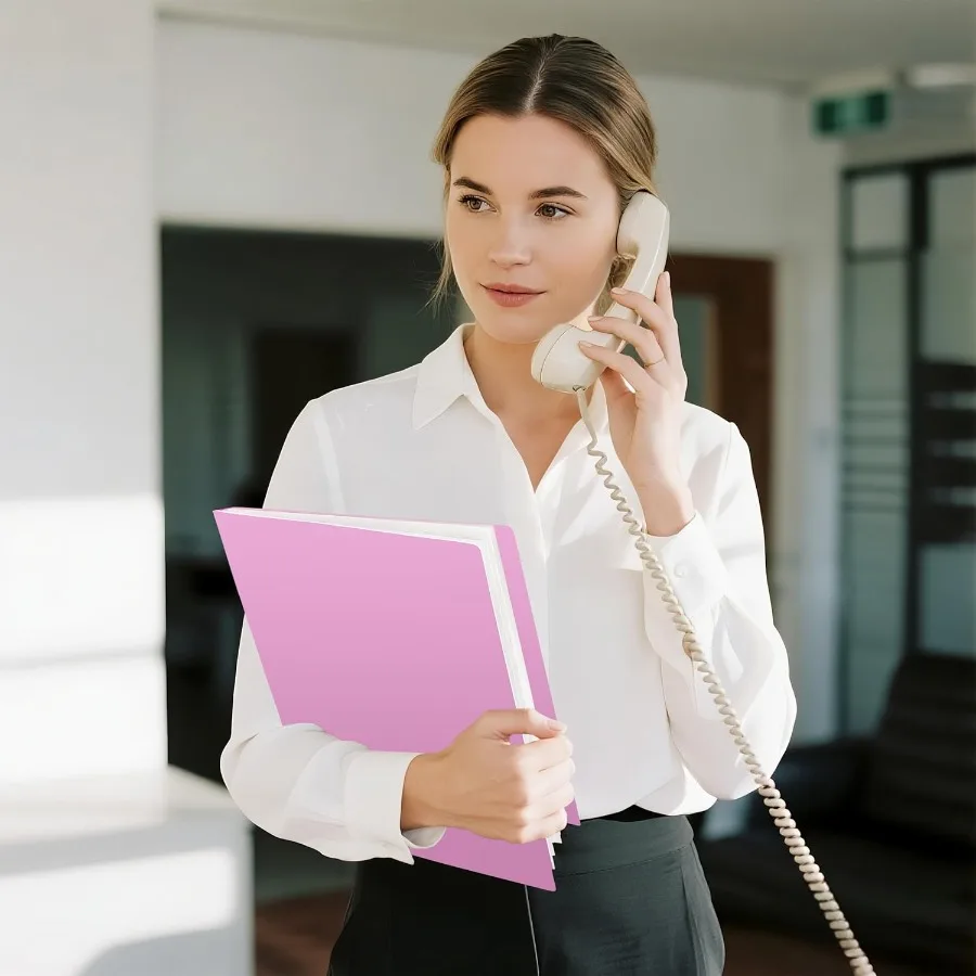 30 Pocket Binder met Plastic Hoezen met Doorzichtige Vel Protecto 8,5 "x 11" Heavy Duty Art Portfolio Map Presentatie Boek Displ