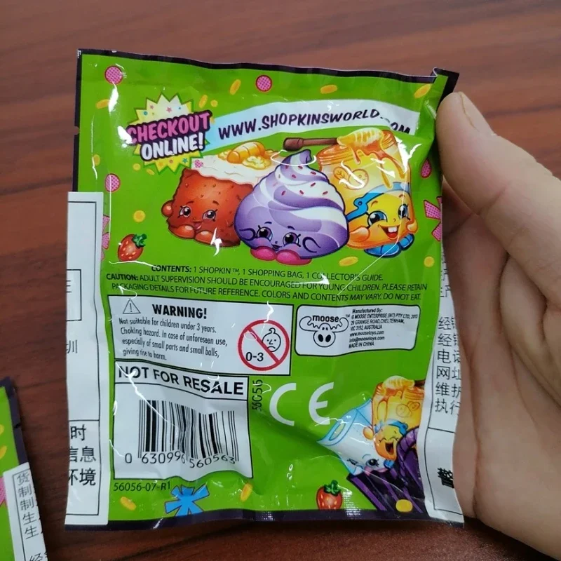 Shopkins-Juego de elfos de compras originales, muñeca sorpresa, caja ciega, juguetes, supermercado, cocina, escena, figuras de acción, juguete para niños, regalos