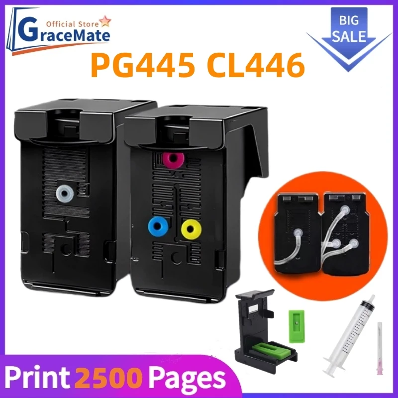 PG445 CL446 CISS Cartridge Refillable Compatible for Canon Canon PG445 CL446 PIXMA MX494 MG2440 MG2940 MG2540 MG2540S IP2840