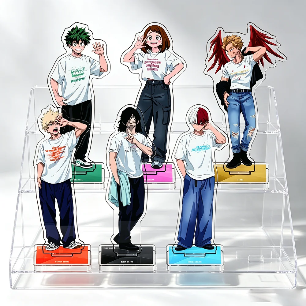 My Hero Academia Anime Keychain, Double Sided Printing, Equal Proportion Character, High Quality Acrylic Pendant, Anime Figure