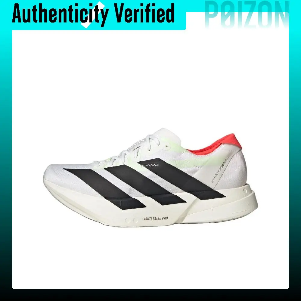 Adidas Adizero Adios Pro 4 Cushioning Slip-Resistant Low-top Marathon Long Distance Running Shoes Men's White JR1094