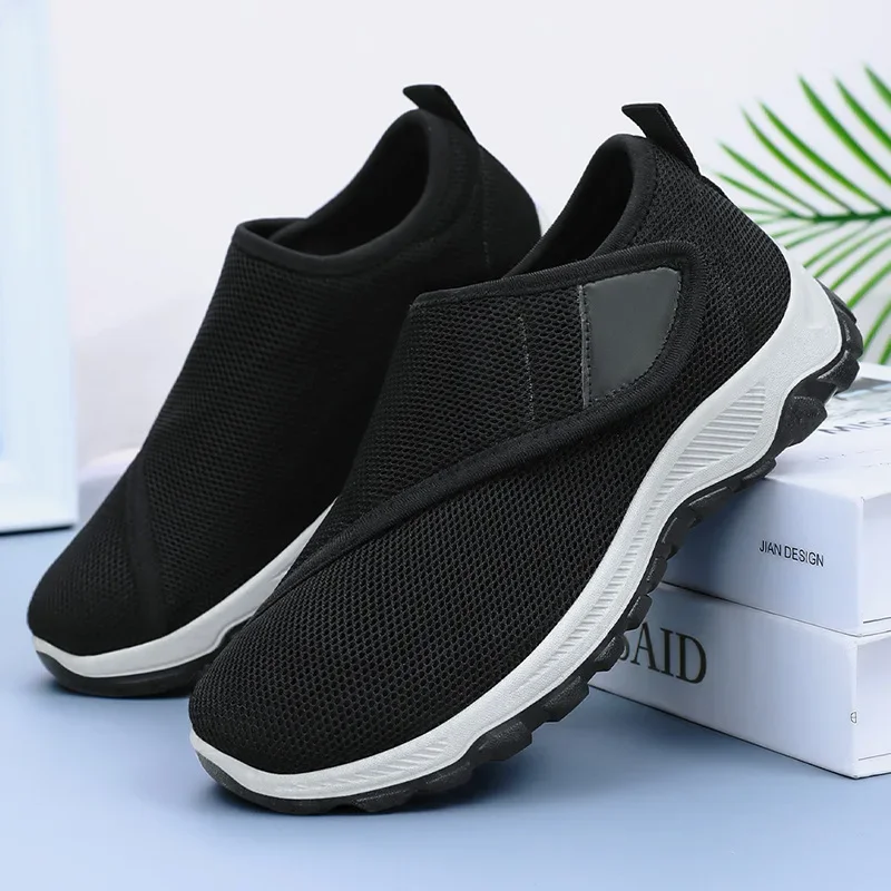 Men's Casual Sneakers Soft Comfortable Diabetic Women Shoes Adjustable Wide Feet Walking Shoes Outdoor Anti-slip Sport Shoe Male