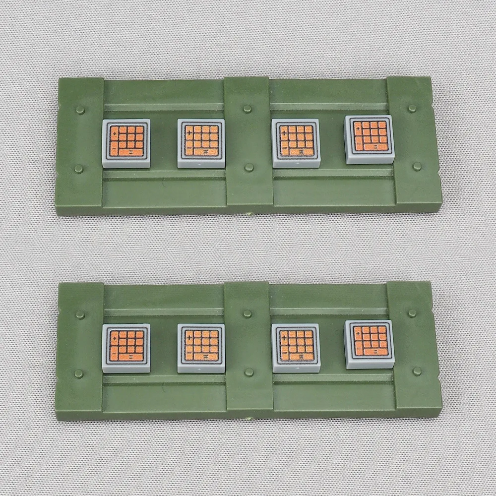 

MOC 10 шт. печатный 3070 черный красный калькулятор цифровой узор строительный блок 3070pb автомобиль машина кирпичная игрушка мальчик подарок на праздник