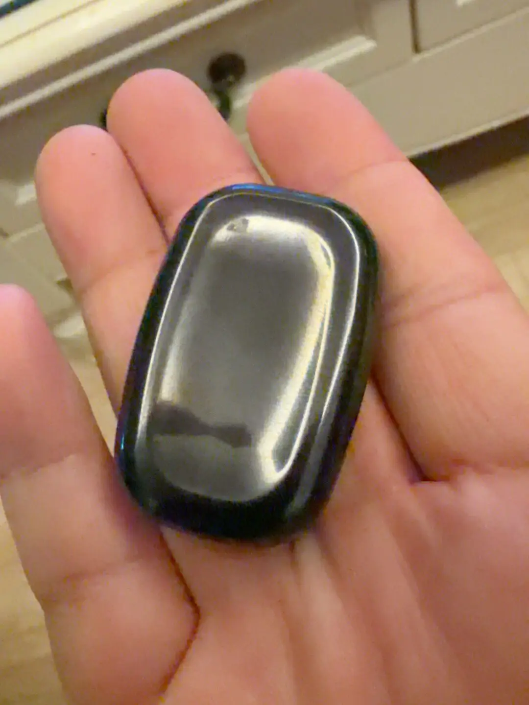 Used EDC Liu Chu, A Friend, Zirconium Paragraph Soap Mechanical Push Card Edc Metal Decompression Toy Black Technology