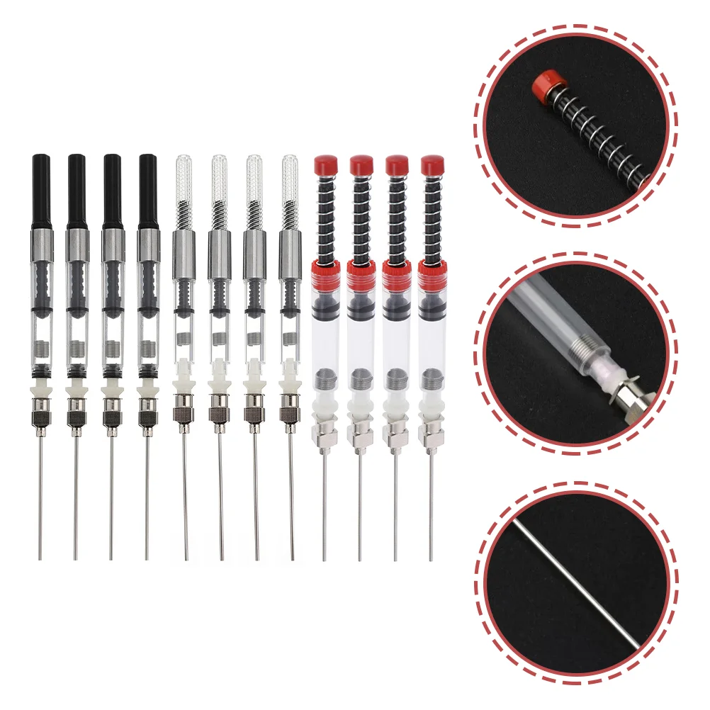 

12 Pcs Just Pen Ink Absorber Unique Filler Fountain Spring Converter Auxiliary Care Portable Syringe Plastic