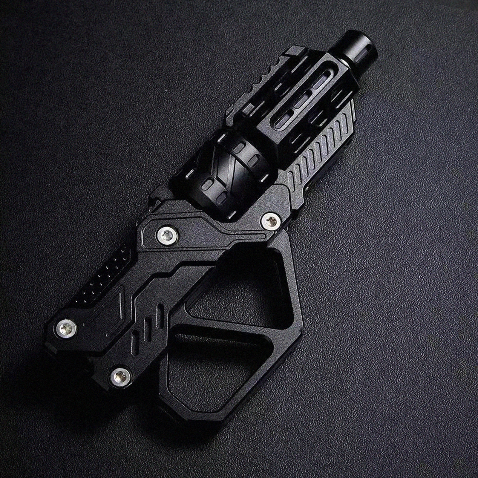 Juguete EDC QT-3000 Fidget Slider Revolver Flip pistola Fidget Spinner tarjeta de Metal Push Fidget Gear Gadget alivio del estrés regalo para niños