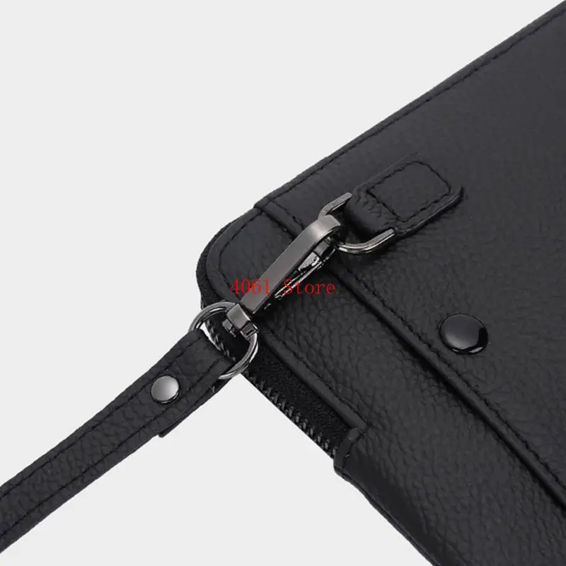 

Men Wallet Vintage Leather Long Wallet Zipper Business Coin Purse Phone Change Pocket
