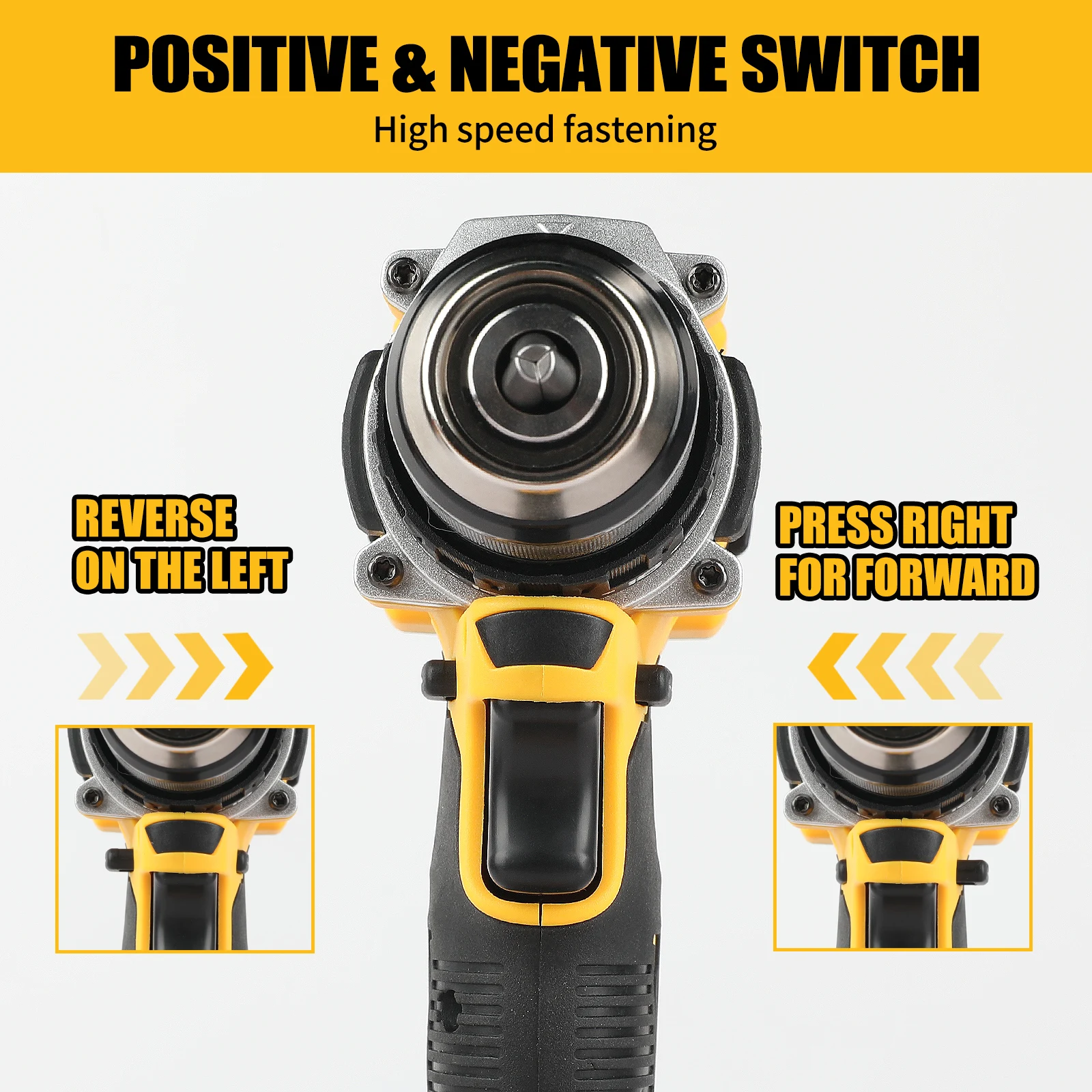 مفك براغي DeWalt DCD805 20 فولت بدون فرش، أدوات حفر مدمجة، مفتاح ربط تأثير البطارية، أداة كهربائية