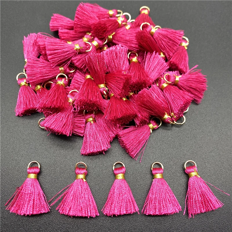 10pcs Polyester Trim Fringe Tassel Sewing Curtains Accessories DIY Keychain Cellphone Straps Pendant Tassels For jewelry Making