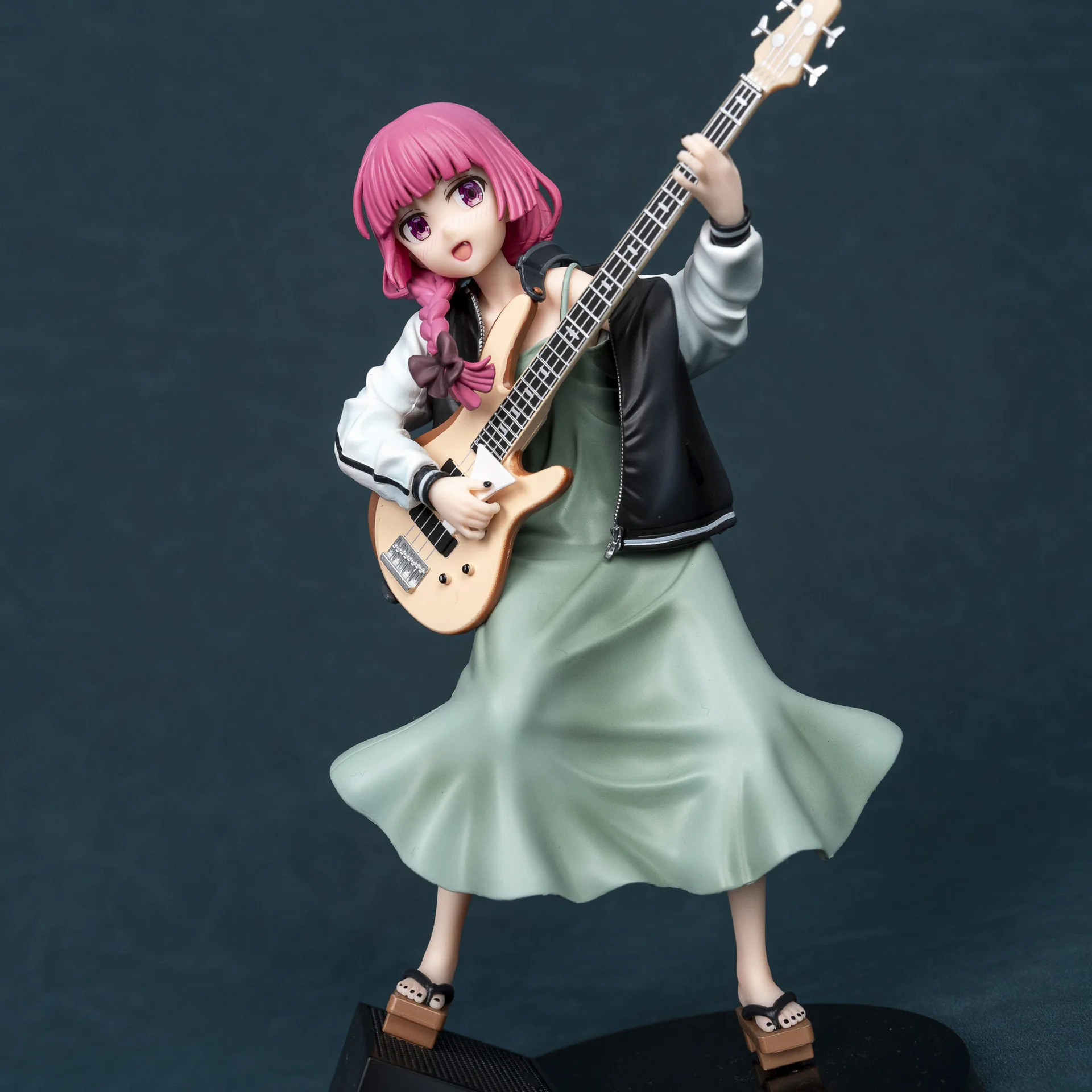 Anime Figure Kikuri Hiroi Bocchi The Rock Bass Guitar Pvc Model Japanese Anime Desktop Decoration For Collection Enthusiasts
