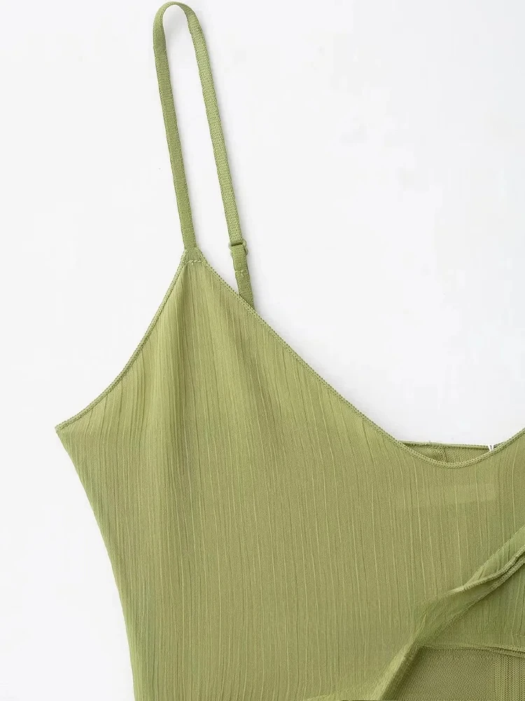 KONDALA Seksowna, elegancka sukienka szyfonowa na wakacje, damska sukienka na ramiączkach, bez rękawów, długa, prosta, vestidos, moda 2025, elegancka sukienka na jesień.