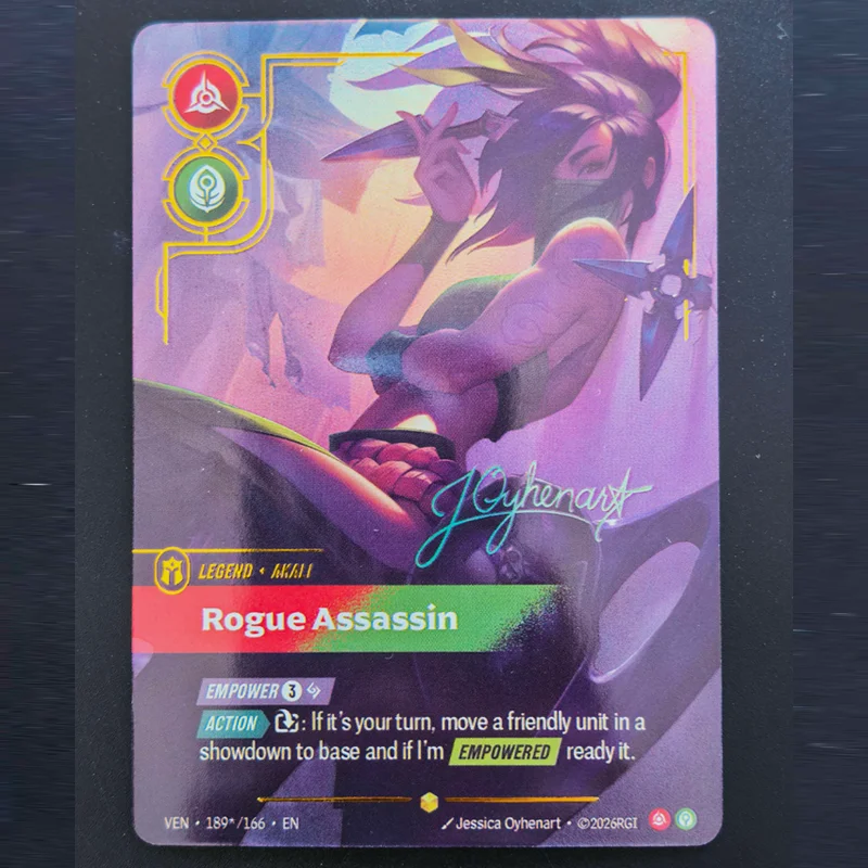 DIY LOL CARD VENDETTA SIGNATURE SERIES 189 AKALI 119/166 RENEKTON 191/166 ZED 192/166 NASUS 193/166 SHEN 194/166 JAYCE 195 MEL