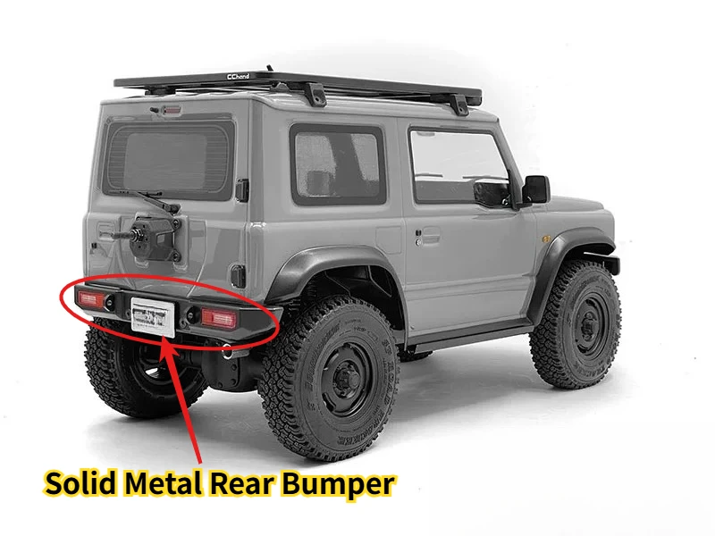 Rock Crawling Solid Metal Rear Bumper For MST J4 Jimny 1/10 Scale Alloy Impact Simulation Upgrade Guard Replacement Accessory