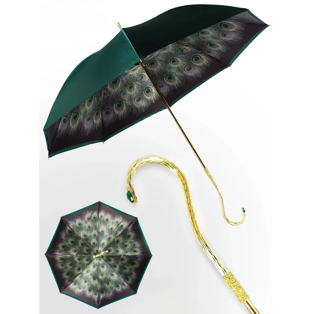 Quality Luxury Hook Umbrellas For Rain And Sun Long Handle Umbrella Elegant Vintage Rain Paraguas Mujer Rain Equipment