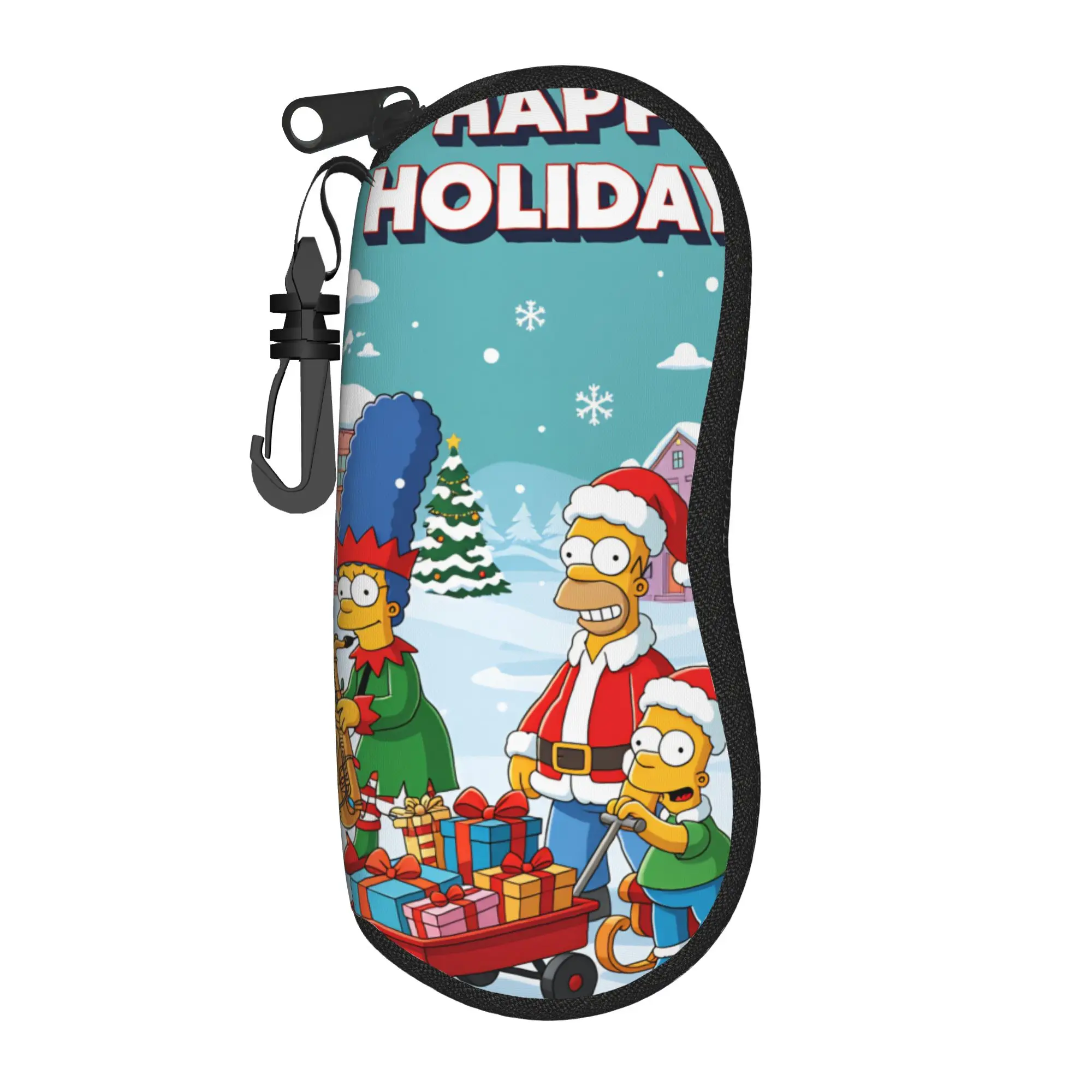 S-Simpsons Movies Glasses Case Cover  Sunglasses Case Travel Cute Eyewear Accessory Print Men Women Glasses Box