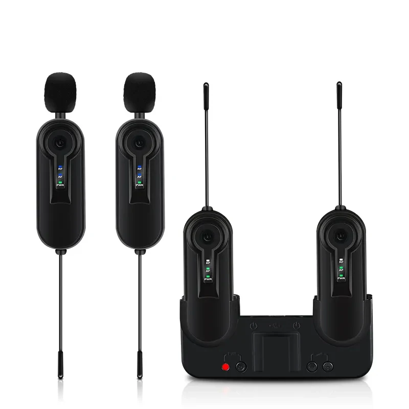 Noise Cancelling Smart Mike Stereo Mobile wireless Microfone Mini Portable Audio Video Recording Mic For Phone Live Broadcast