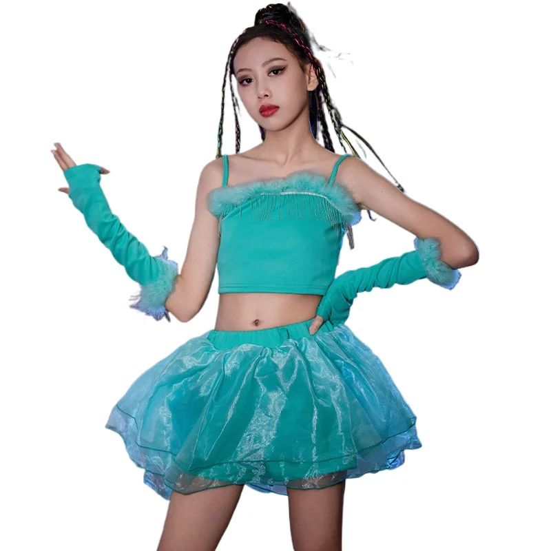 

New Girls Jazz Dancing Clothing Trendy Children's Model Runway Fashion Fashion Girls Show Trendy Clothing