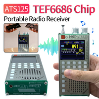 ATS125 ESP32 65-108MHz Portable Bluetooth Radio Receiver TEF6686 Chip RDS Data Display Radio LCD Screen Telescoping Antenna