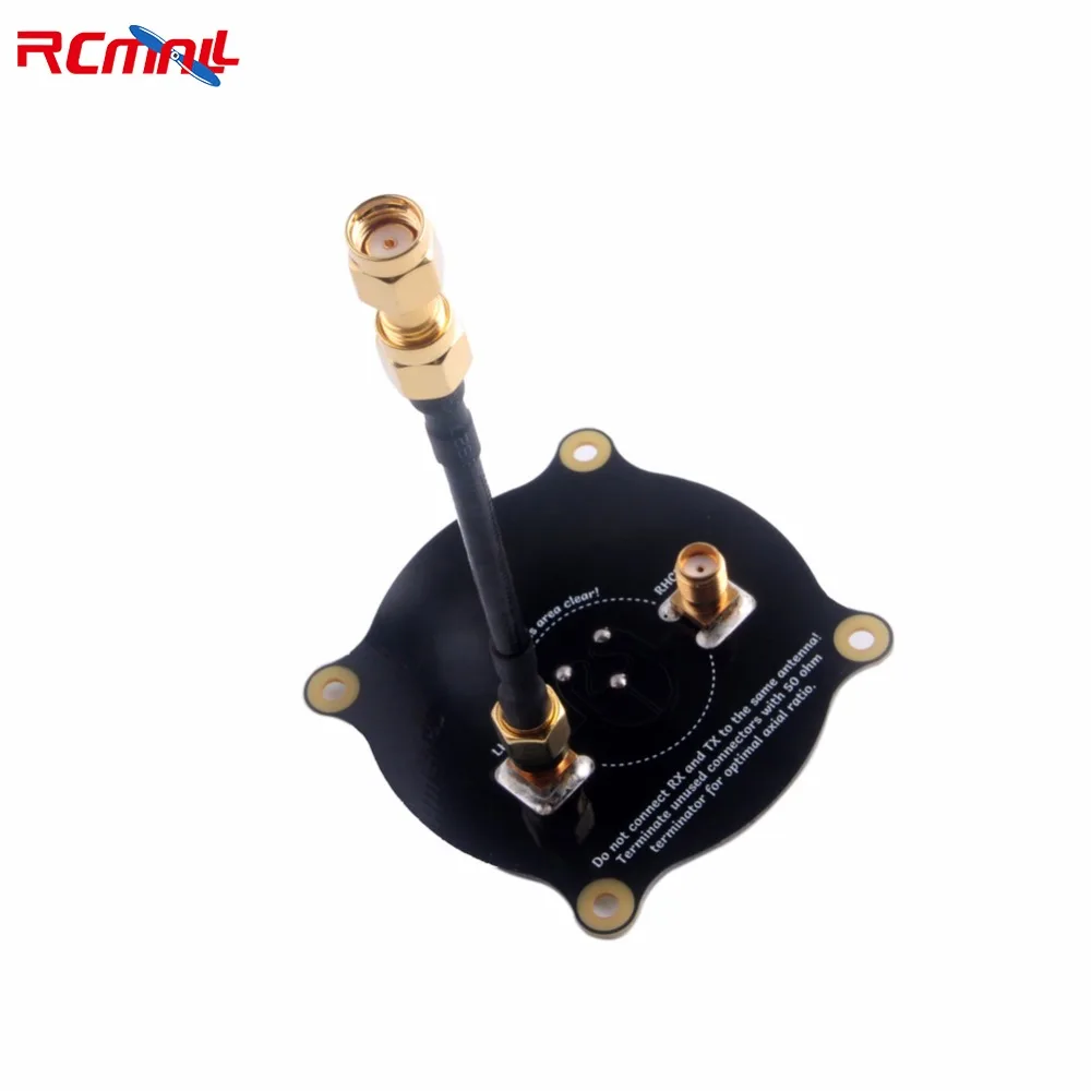 Antena de remendo de alimentação tripla de 5,8 GHz 9,4dBi Circularl direcional SMA com conectores para drone RC de corrida FPV