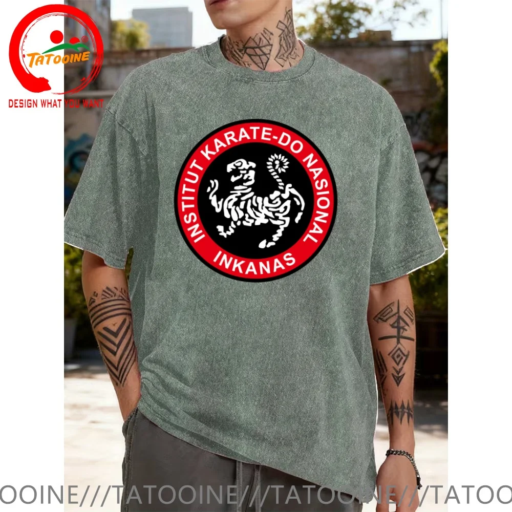 Funny Design Shotokan INKANAS Institut Karate  Shirt Men Fashion Trendy Casual Clothing Stylish Tops Tee Shirt Leisure Tshirt Me