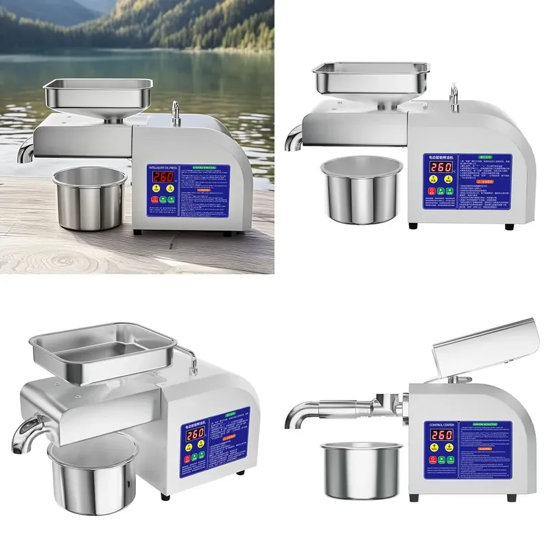 For Z5 Household Commercial Small Stainless Steel Automatic Oil Press Machine High Power Compact Size Kitchen Use Wholesale