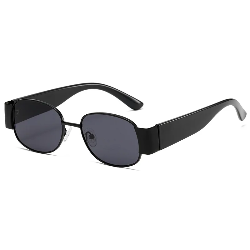 

Metal Box Retro Sunglasses PC Foot European and American Fashion Sunglasses Men's and Women's UV400 Anti UV Sunglasses
