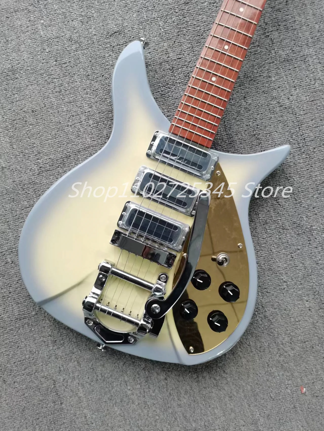 6-string electric guitar, silver accessories, tremolo system, shipping cost to be borne by the seller