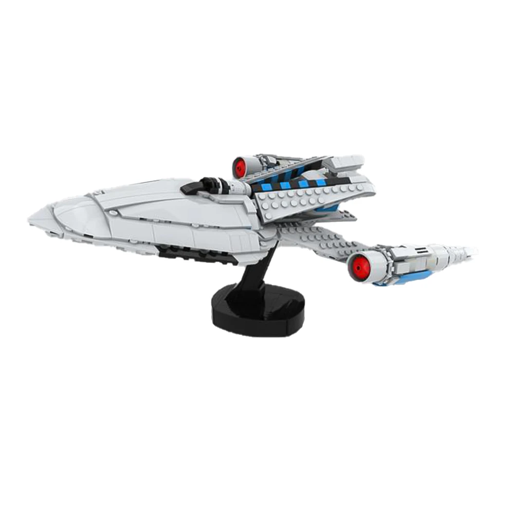 Gobricks MOC Space USS Protostars Model Building Blocks Classic Enterprises 1701-A Bricks Deep Space Nine DS9 Toy Childrens Gift