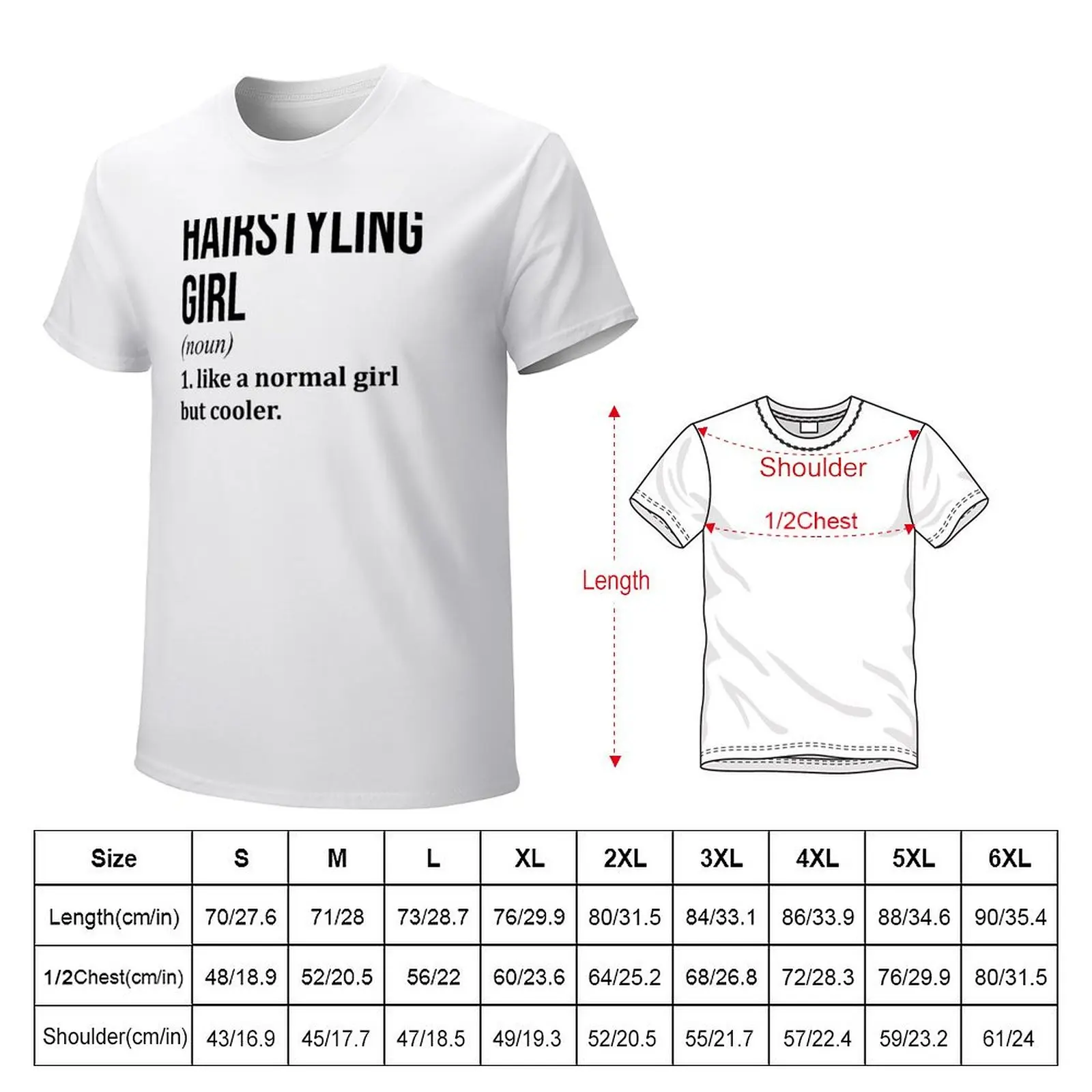 Hairstyling Girl Definition Hairstylist T-Shirt blacks blanks shirts graphic tees big and tall t shirts for men