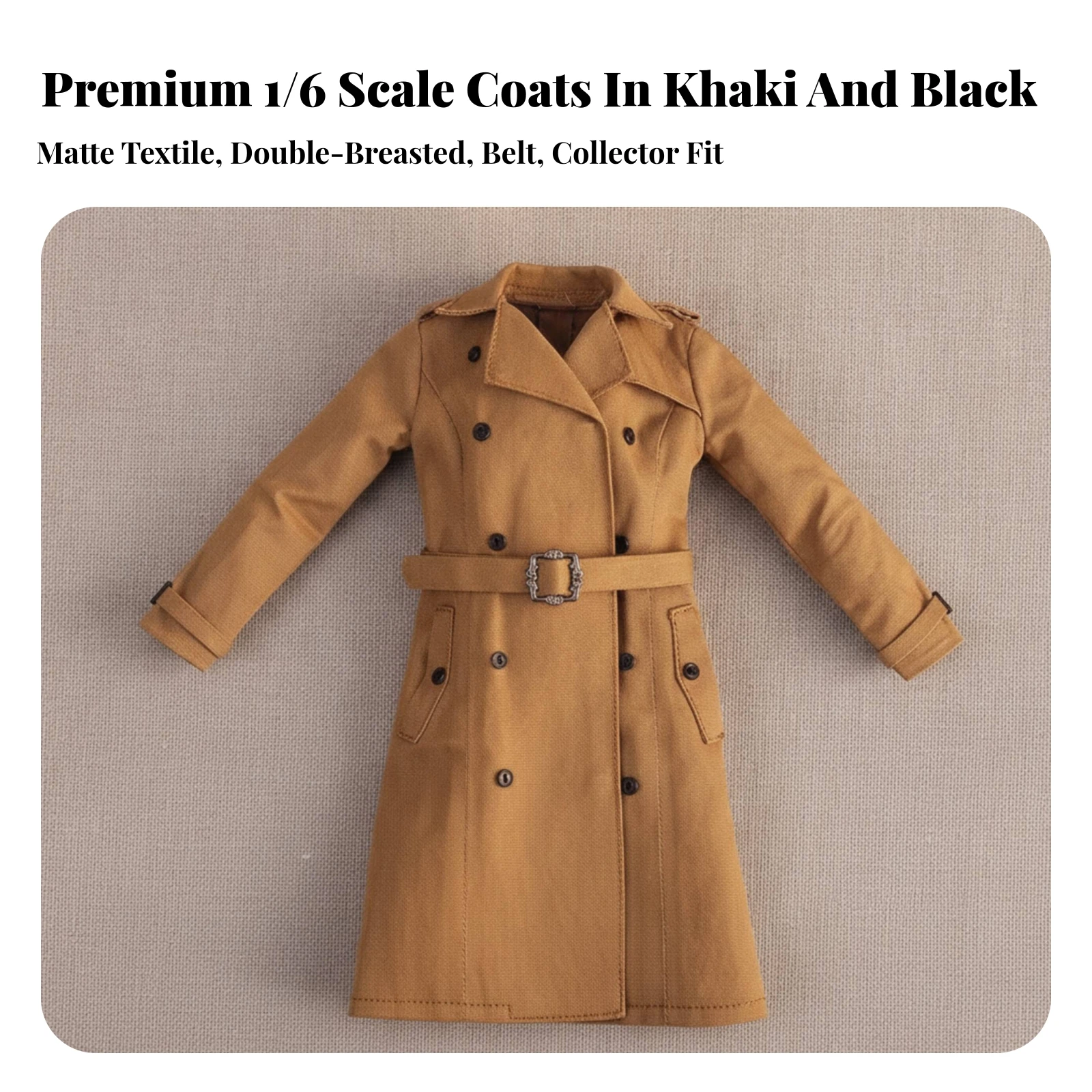 Miniature Raincoat Coat Tailored 1/6 Scale Coat Outerwear Cloth Clothing Realistic for Collectors, Photography Displays