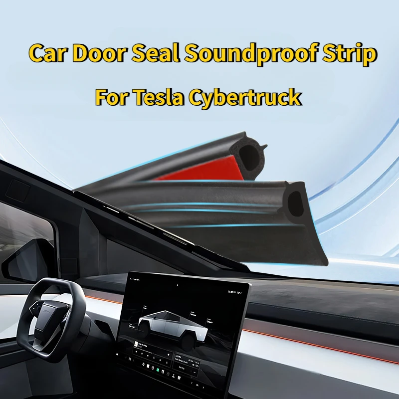 For Tesla Cybertruck 2025 Door Seal Soundproof Kit Full Car Door Sill Sealing Strip Rubber Weather Draft Seal Strip Accessories view 2