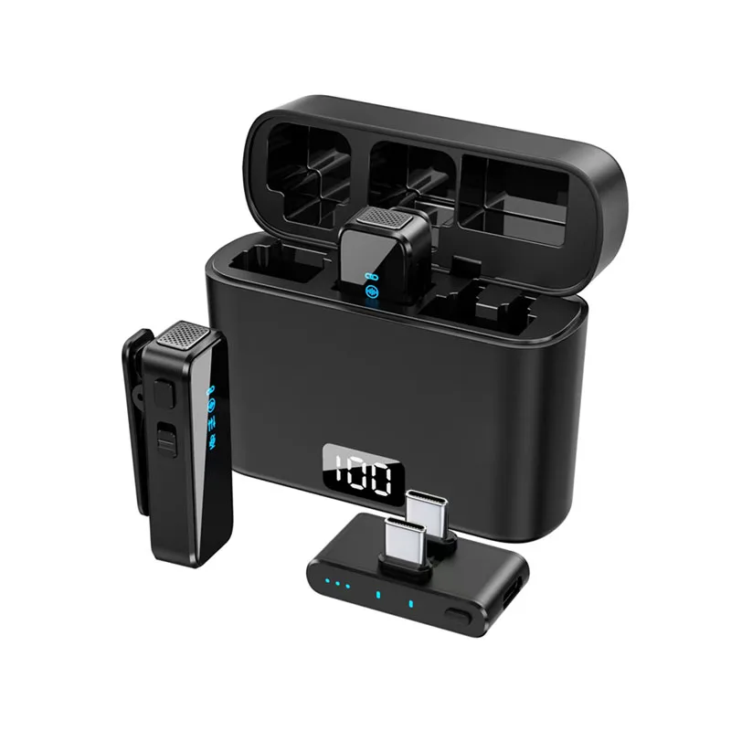 

Wireless Microphone Profesional Collar Clip Wireless Microphone Microphone Wireless for Vlog Live Performance