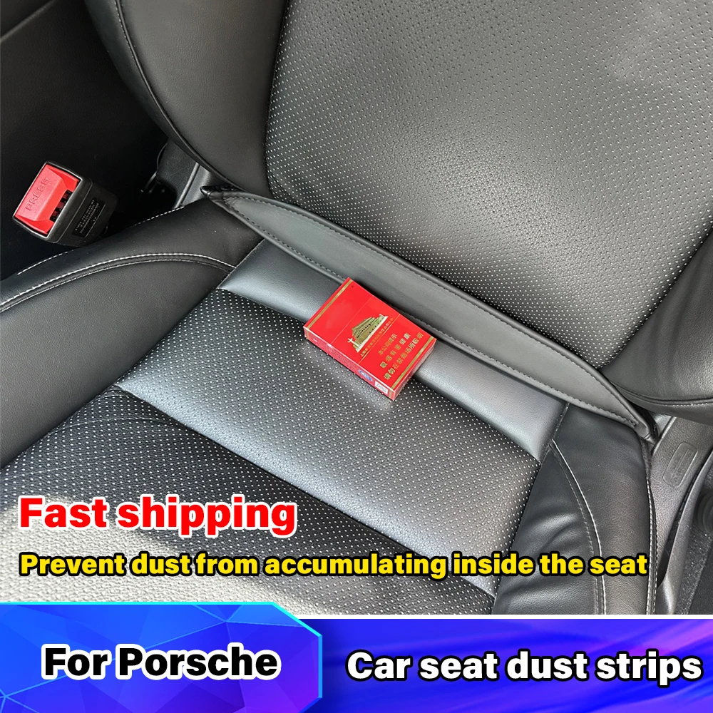 

Car Seat Gap Strips For Porsche 718 911 928 944 Boxster Cayenne Taycan Cayman Panamera Interior Luxury Decorative Accessories