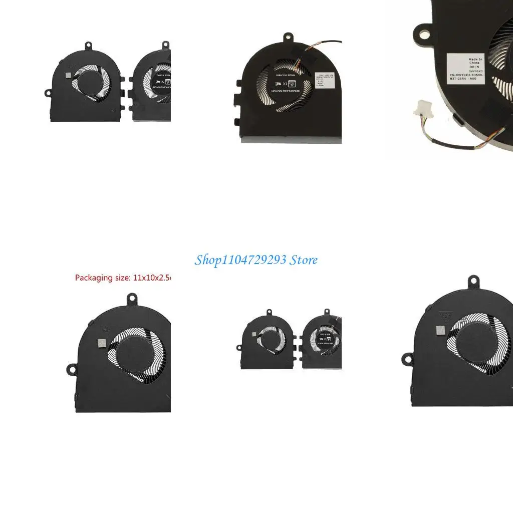 

Y2GD Metal CPU Cooler Fan CPU Cooling Fan Radiators for Latitude 3490 E3490 Laptops