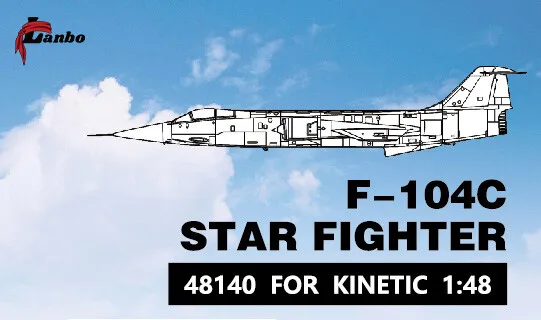 

Lanbo Models 3D Printed Cockpit F-104C STAR FIGHTER 48140 For KINETIC 1:48