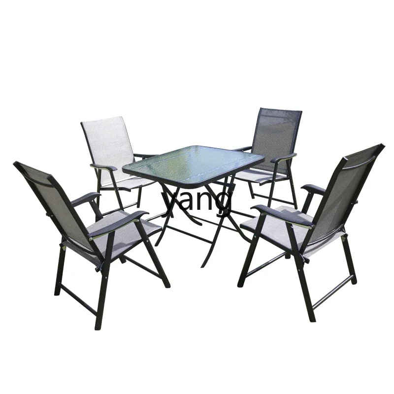 

LTT outdoor courtyard terrace garden outdoor leisure Internet celebrity outdoor table chair combination
