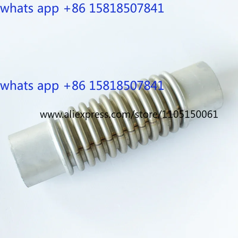 304 stainless steel bellows compensator pipe billet connection welded exhaust bellows metal hose joint matching