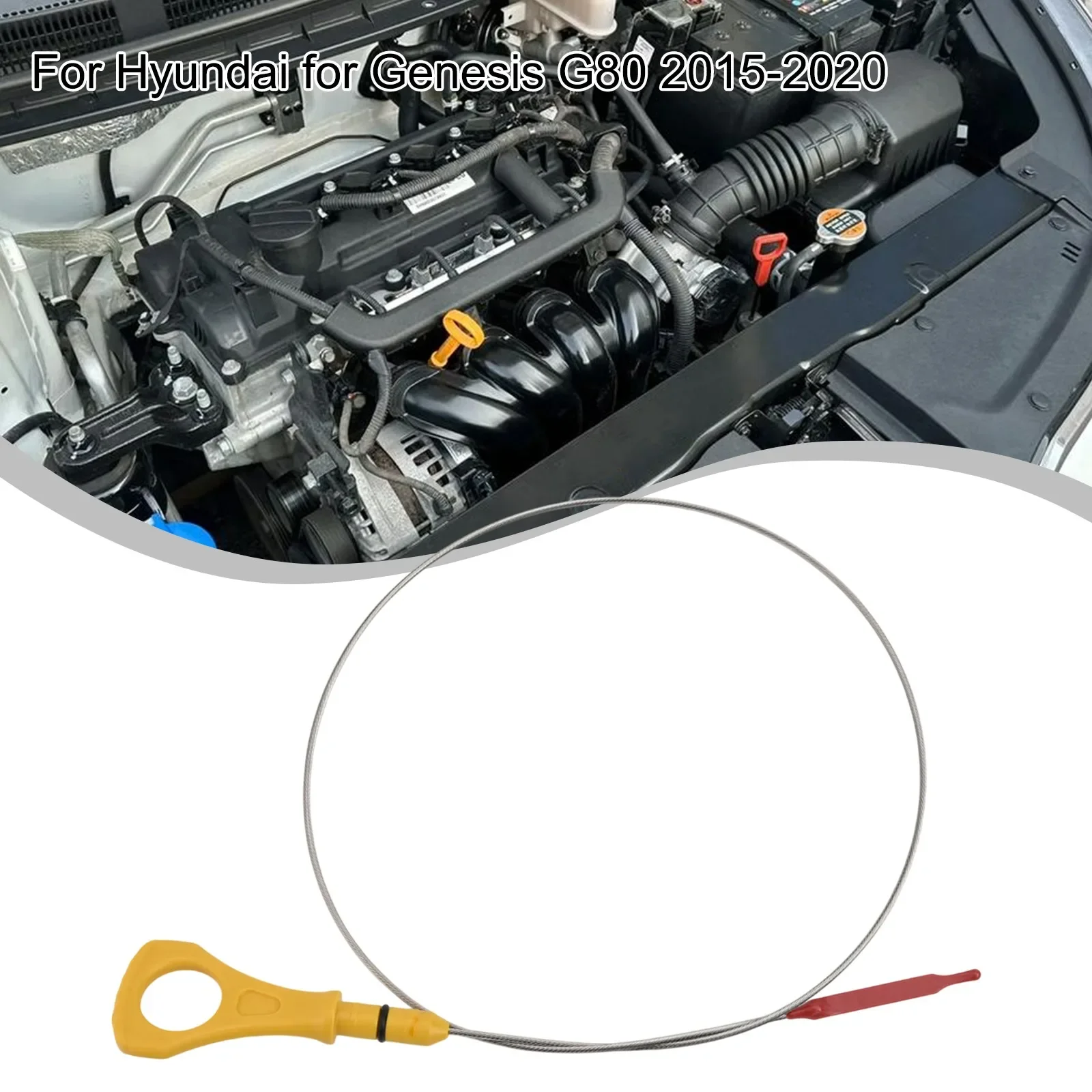 

3.8L-V6 Engine Oil Dipstick 266113CKA0 For Hyundai For Genesis G80 2015-2020 ABS Dipstick Car Engine Maintance Tools