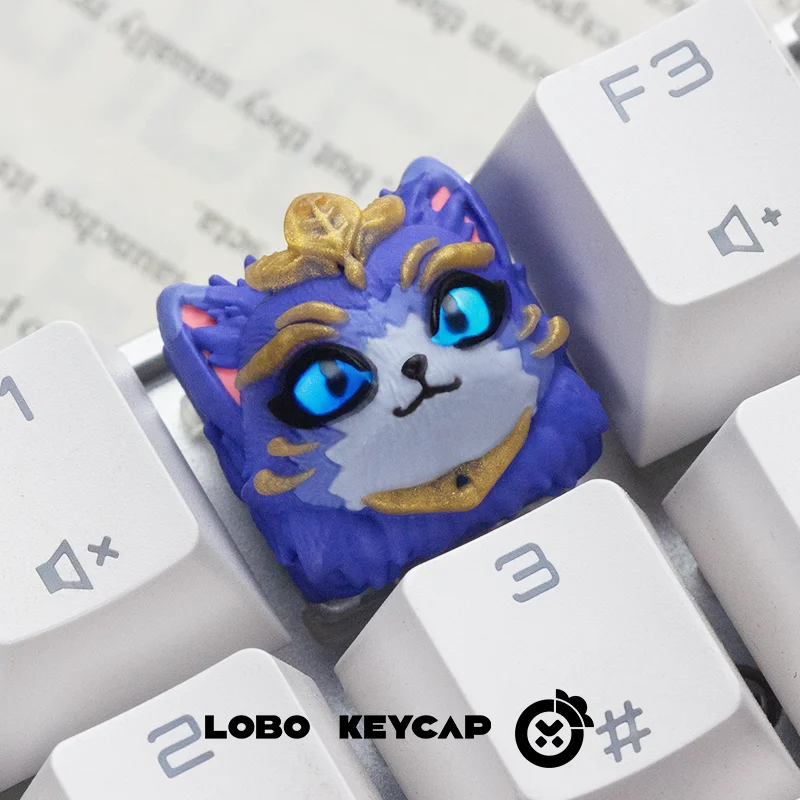 TFT Keycap Custom Anime Teamfight Tactics 3d Keyboard Key Caps Resin Esc Point Key Caps Mechanical Keyboard Game Accessories