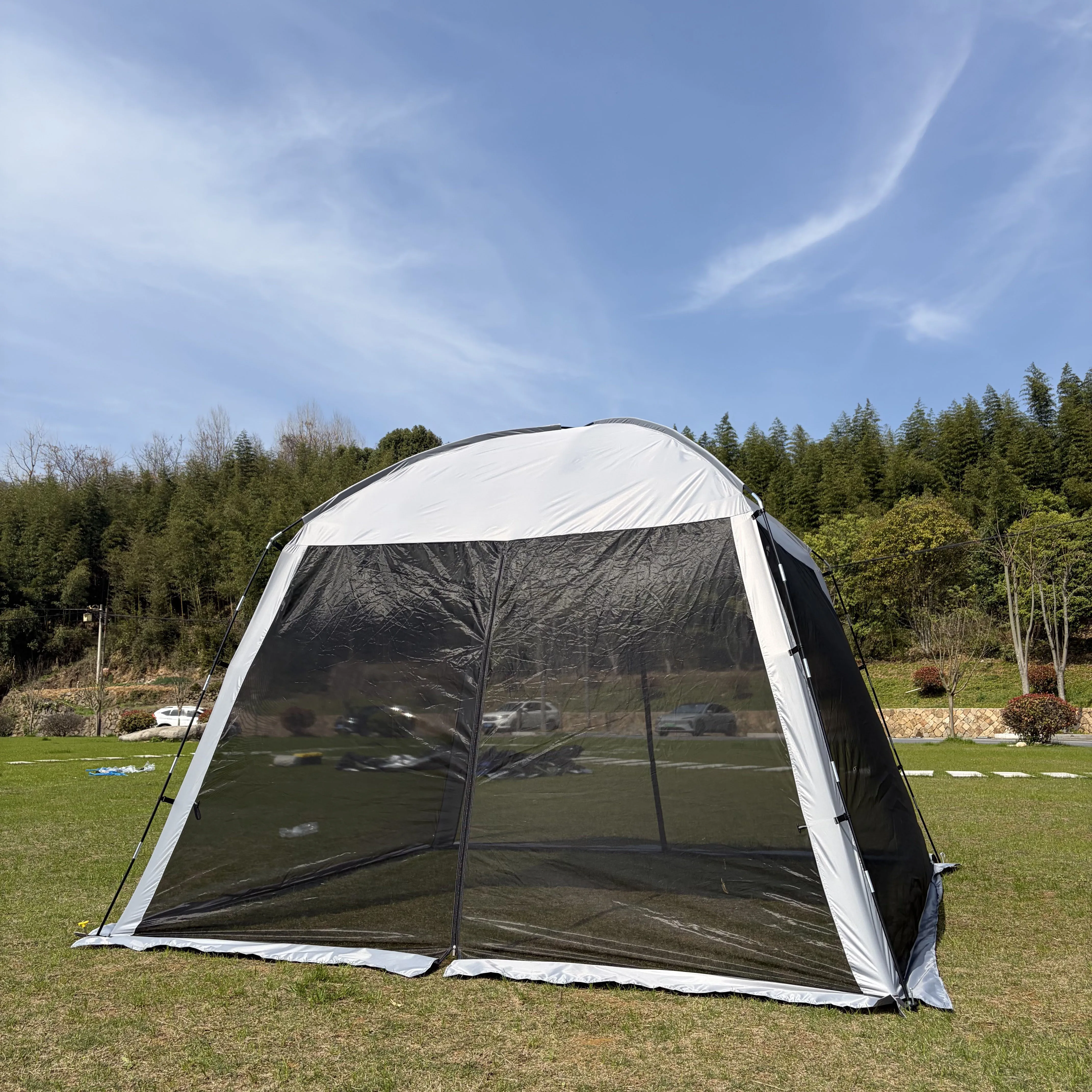Screen House Mesh Tent, 10 X10 FT 6 Person Outdoor Gazebo with Sun Shade Mosquito Net for Backyard Garden,Bug Free Tent