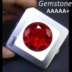 Lusso non riscaldato 7.50 Cts naturale estratto 11.0mm Sri-Lanka granato rubino piccione rosso taglio rotondo VVS gemma sciolta per gioielli fai da te